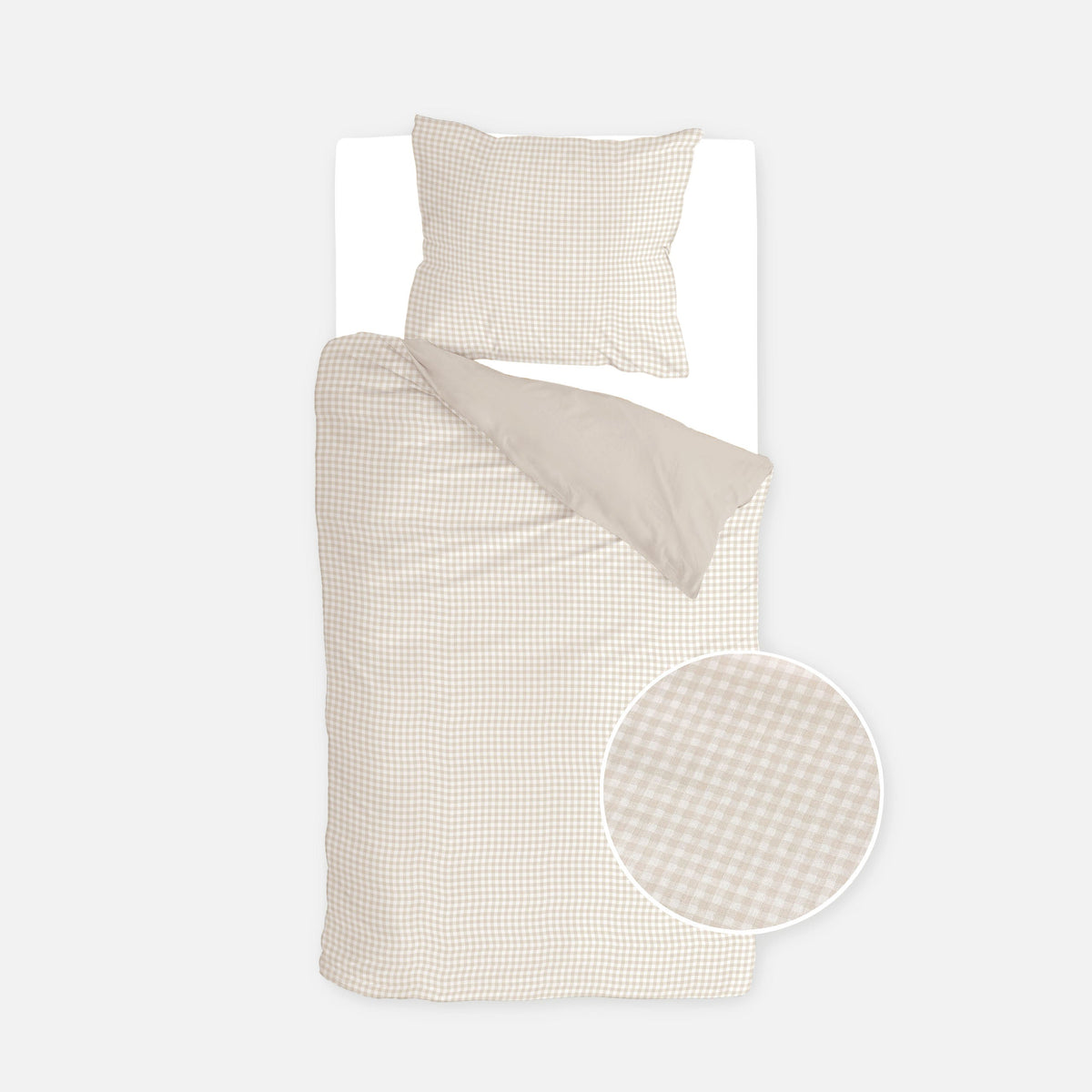 Walra Dekbedovertrek Mini Checkmates Beige