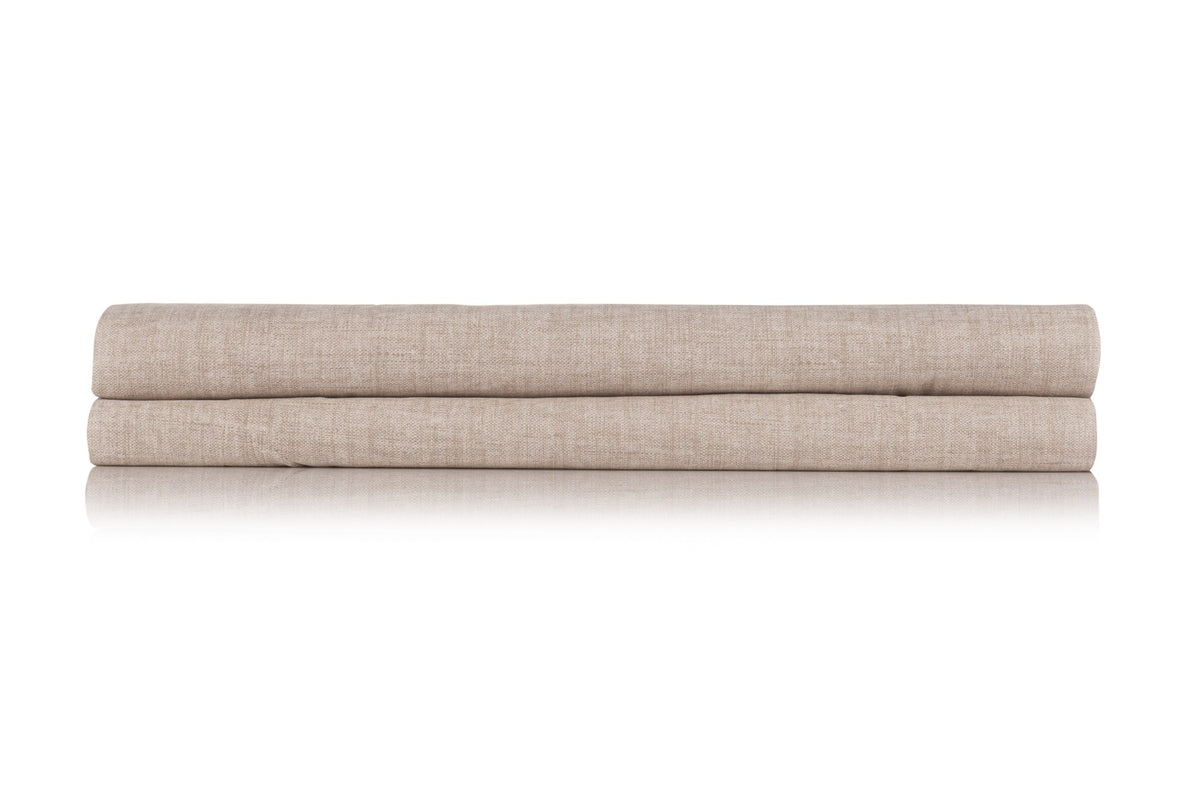 Zo!Home Topper hoeslaken Lino Sandy-Beige