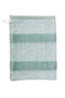 BeddingHouse Washandje Sheer Stripe - 16x22 cm - Groen