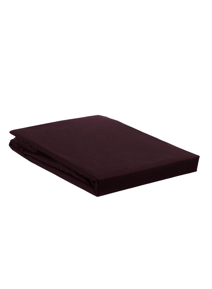 Ambiante Hoeslaken Cotton Uni Dark Red