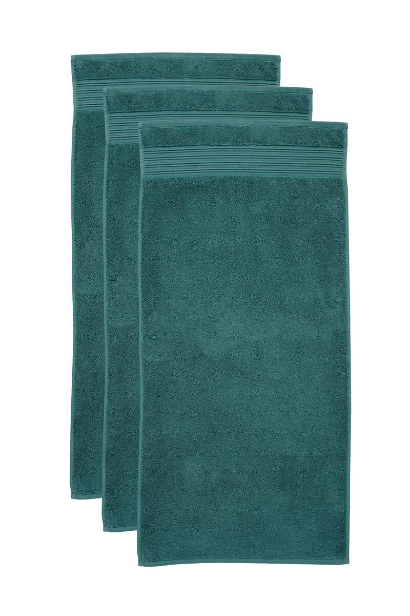 BeddingHouse Handdoek Sheer set Dark Green