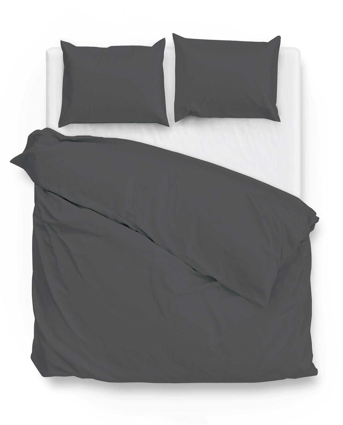 Zohome Dekbedovertrek Satinado Classic-Anthracite