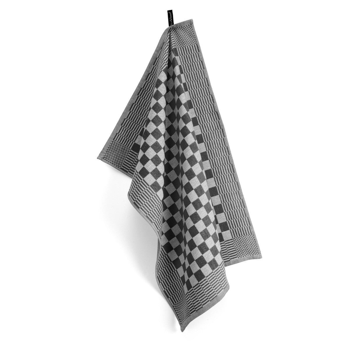 Byrklund Theedoek Clean Tidy Zwart 50x70 cm