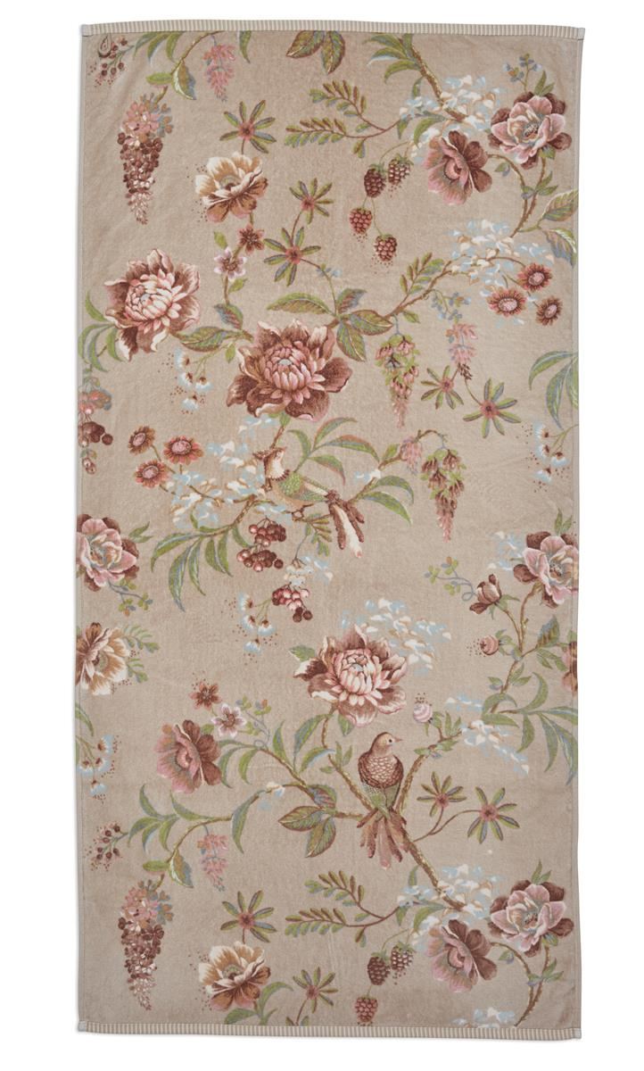 Pip Studio Badhanddoek Secret Garden Khaki