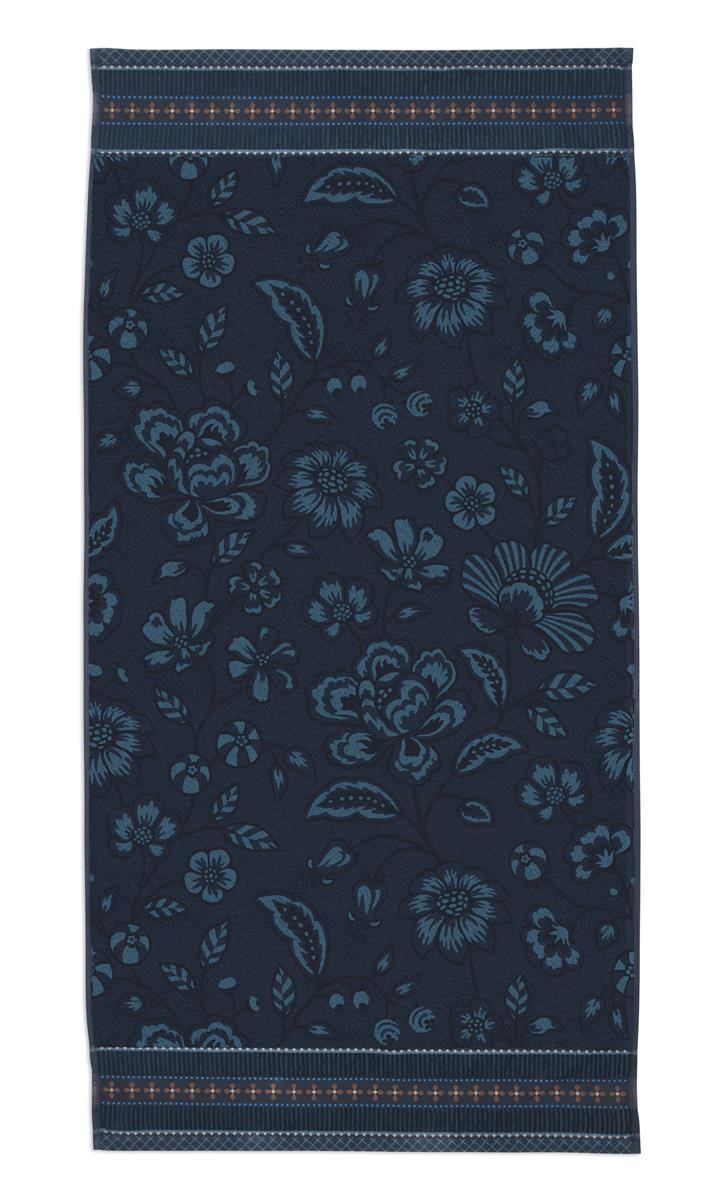 Pip Studio Badhanddoek Jasmin Jacquard Dark Blue