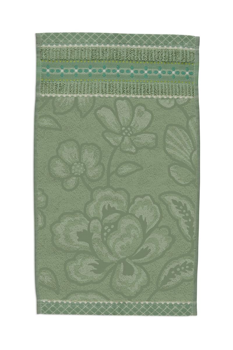 Pip Studio Gastendoekje Jasmin Jacquard Green