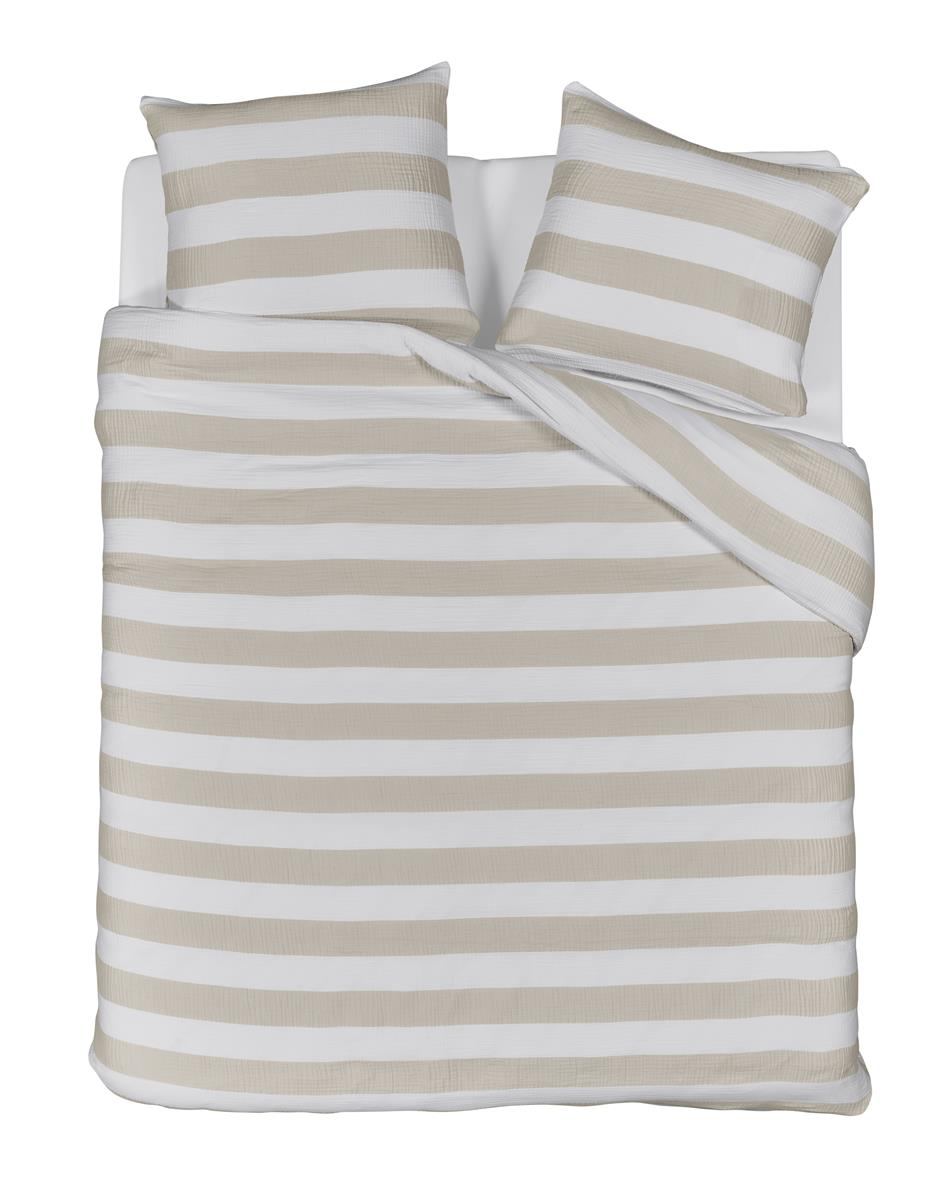 Riviera Maison Dekbedovertrek Striped Sand