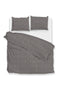 Zo!Home Dekbedovertrek Flanella di Lino Dark-Grey