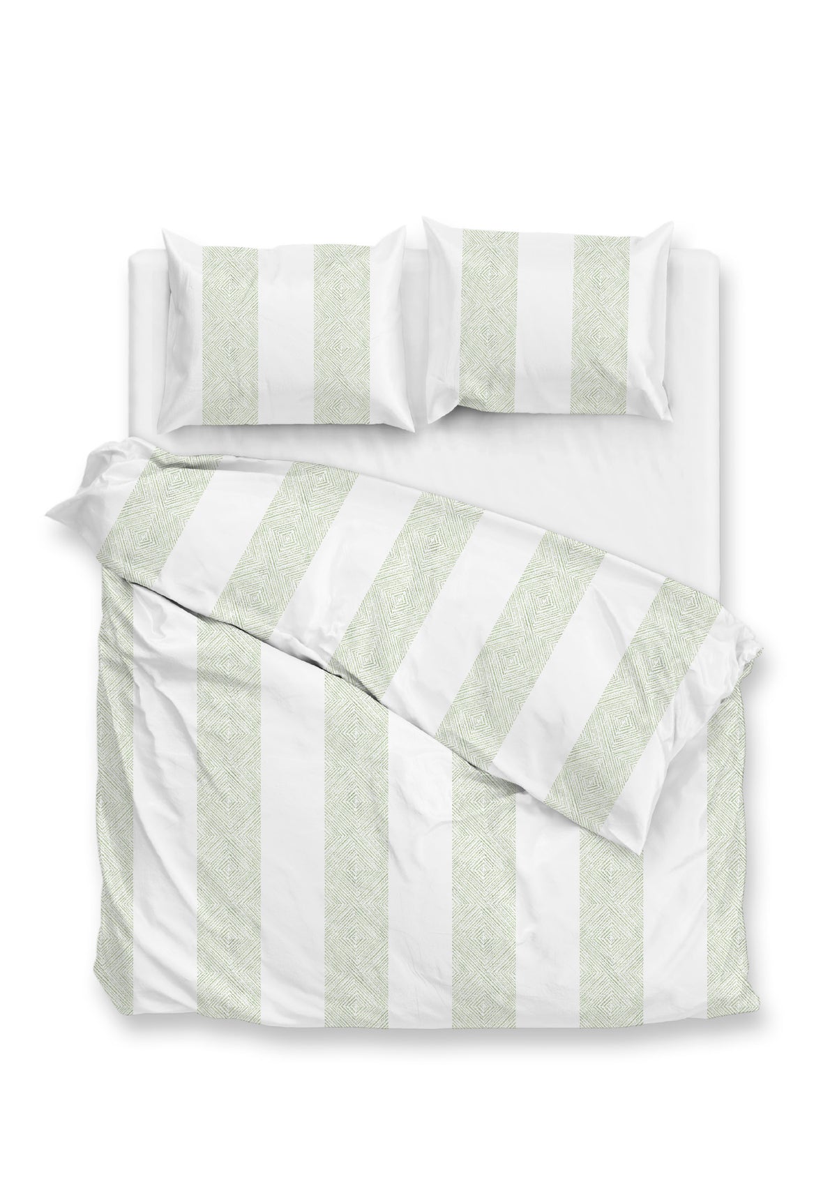 Zohome Dekbedovertrek Tratti di Satinado Foam-Green