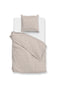 Zo!Home Dekbedovertrek Striscia di Lino Sandy-Beige
