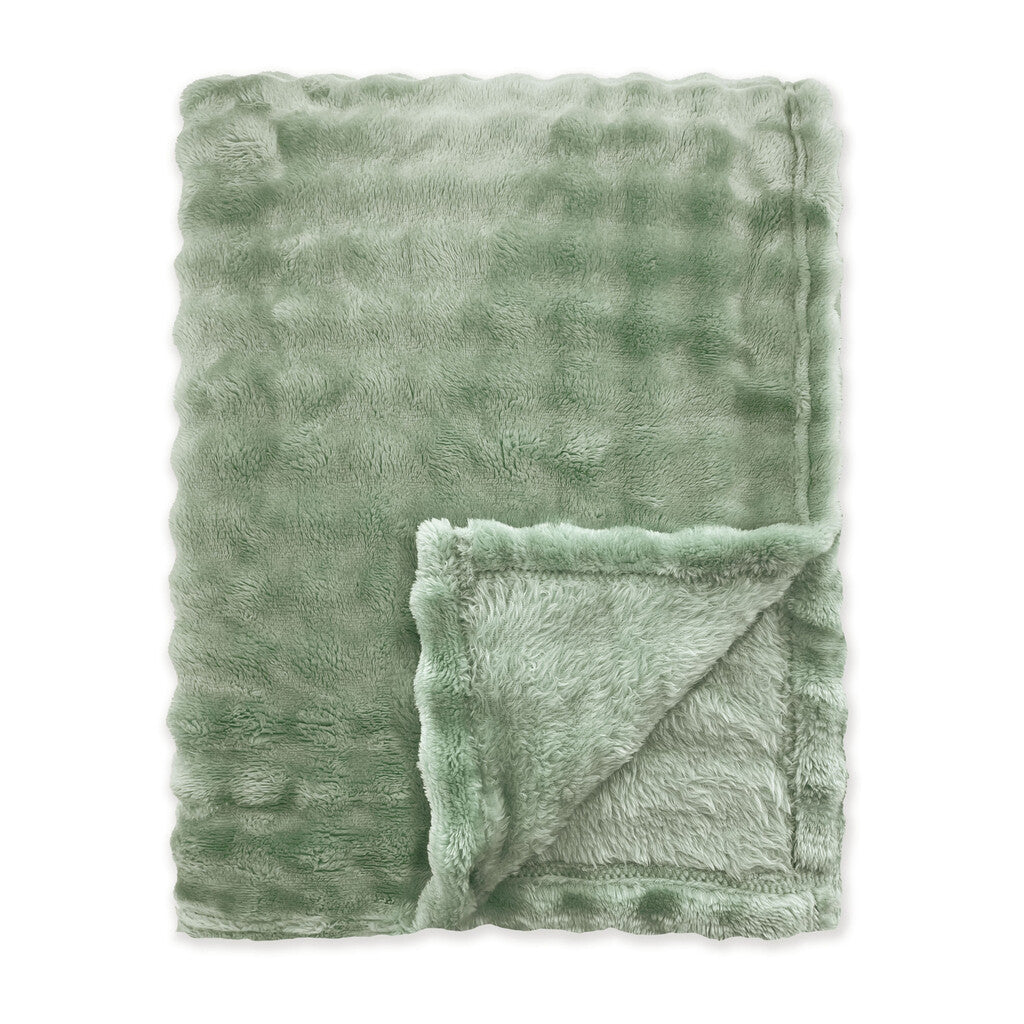 Byrklund Plaid Ribbed Comfort Olive Green 150x200 cm
