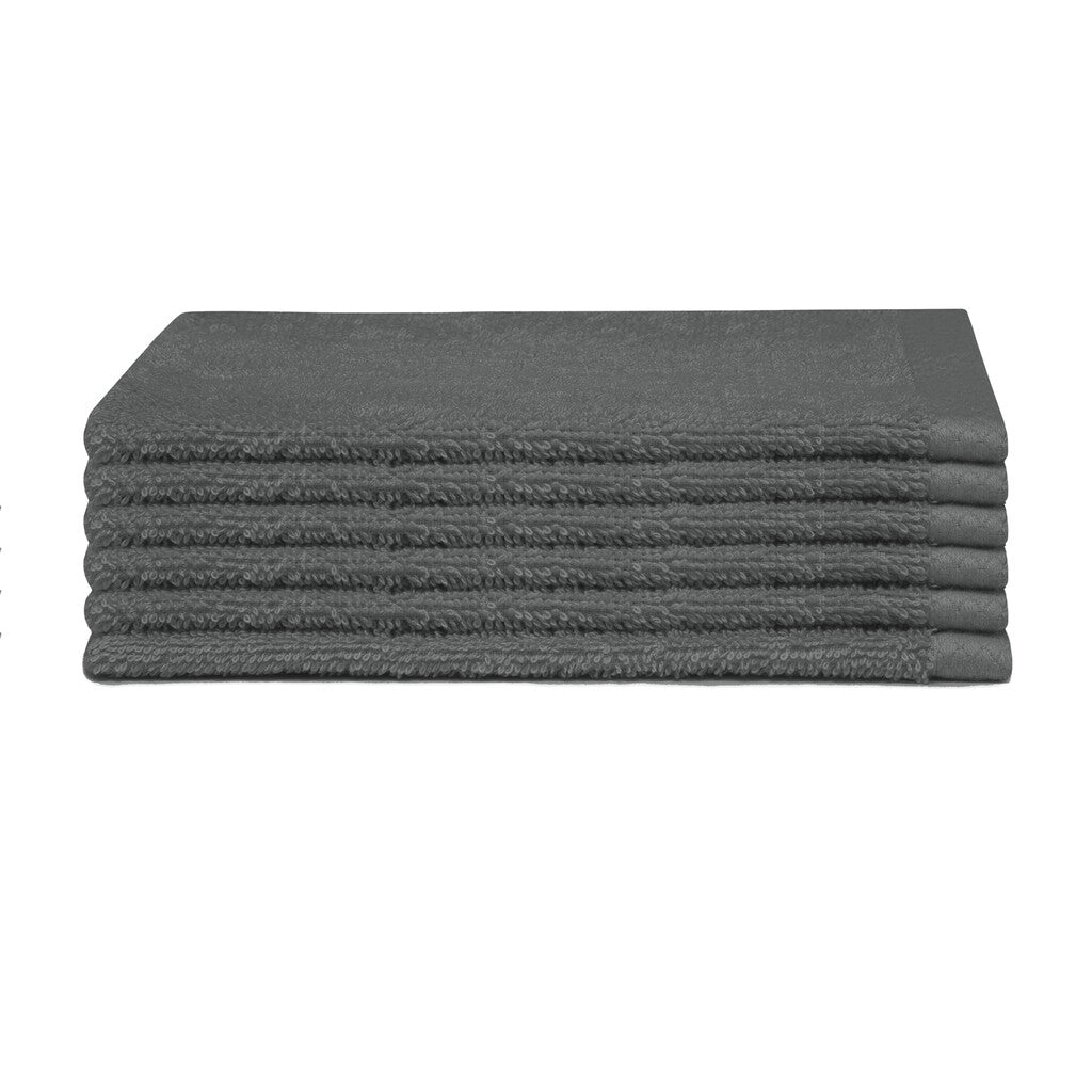 Seahorse Washandje Pure Graphite Set van 6