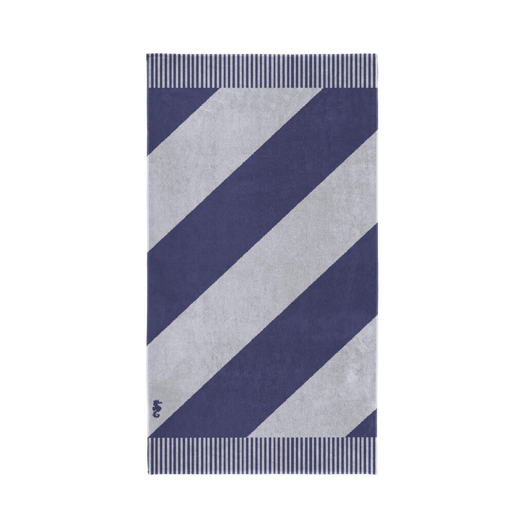 Seahorse Strandlaken Colorblock Stripe Blue