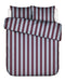 Essenza Dekbedovertrek Minte Stripe Mauve wine - Ice blue