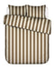 Essenza Dekbedovertrek Minte Stripe Slate brown - Vanilla