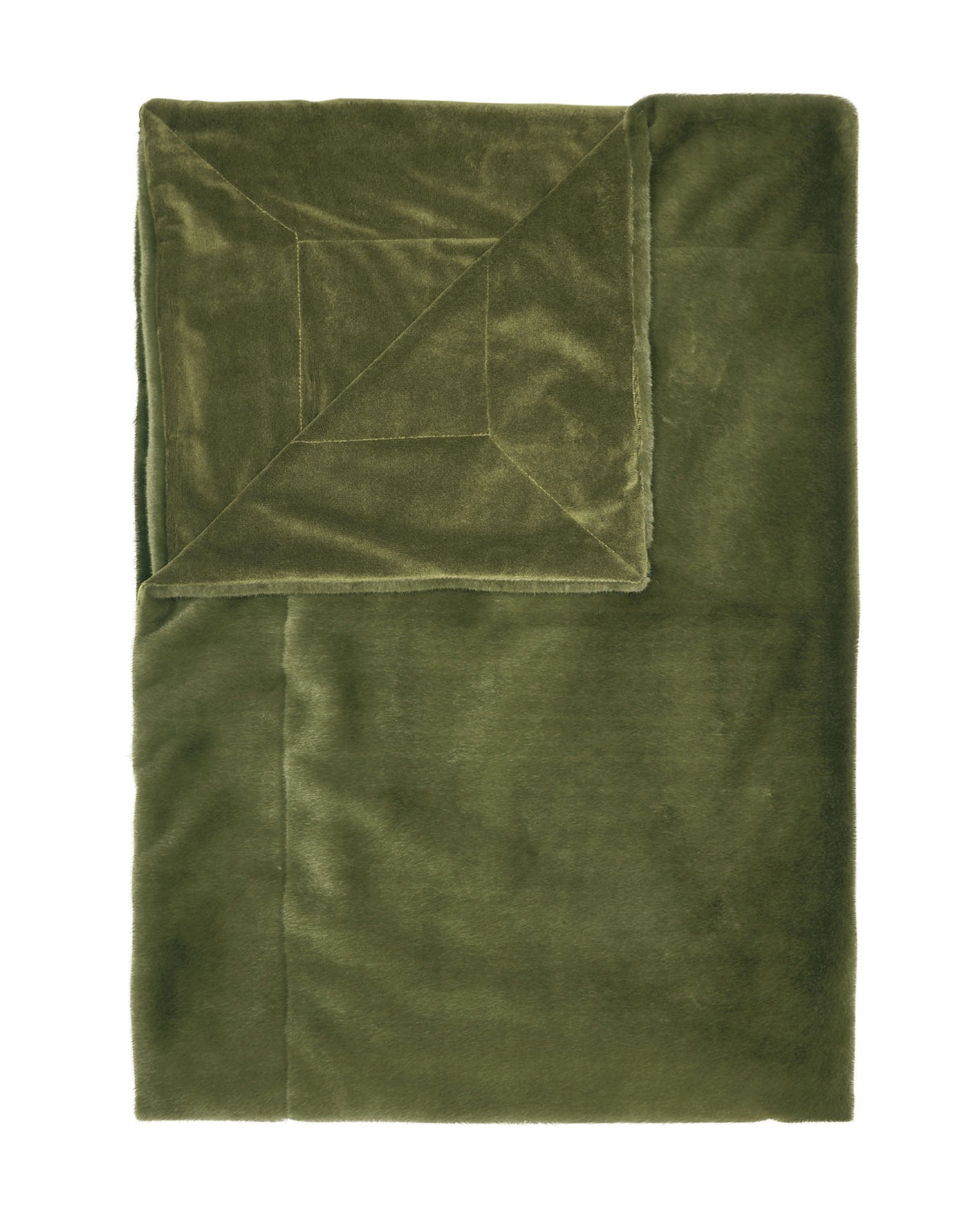 Essenza Plaid Furry Mosgroen