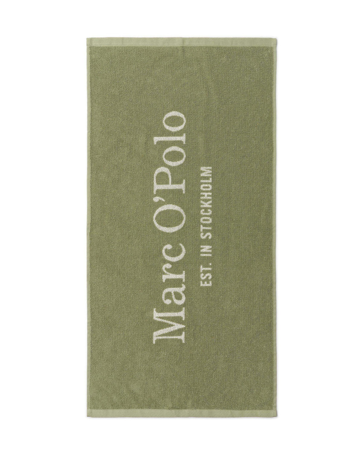 Marc O'Polo Handdoekenset Statement Mosgroen Set van 2