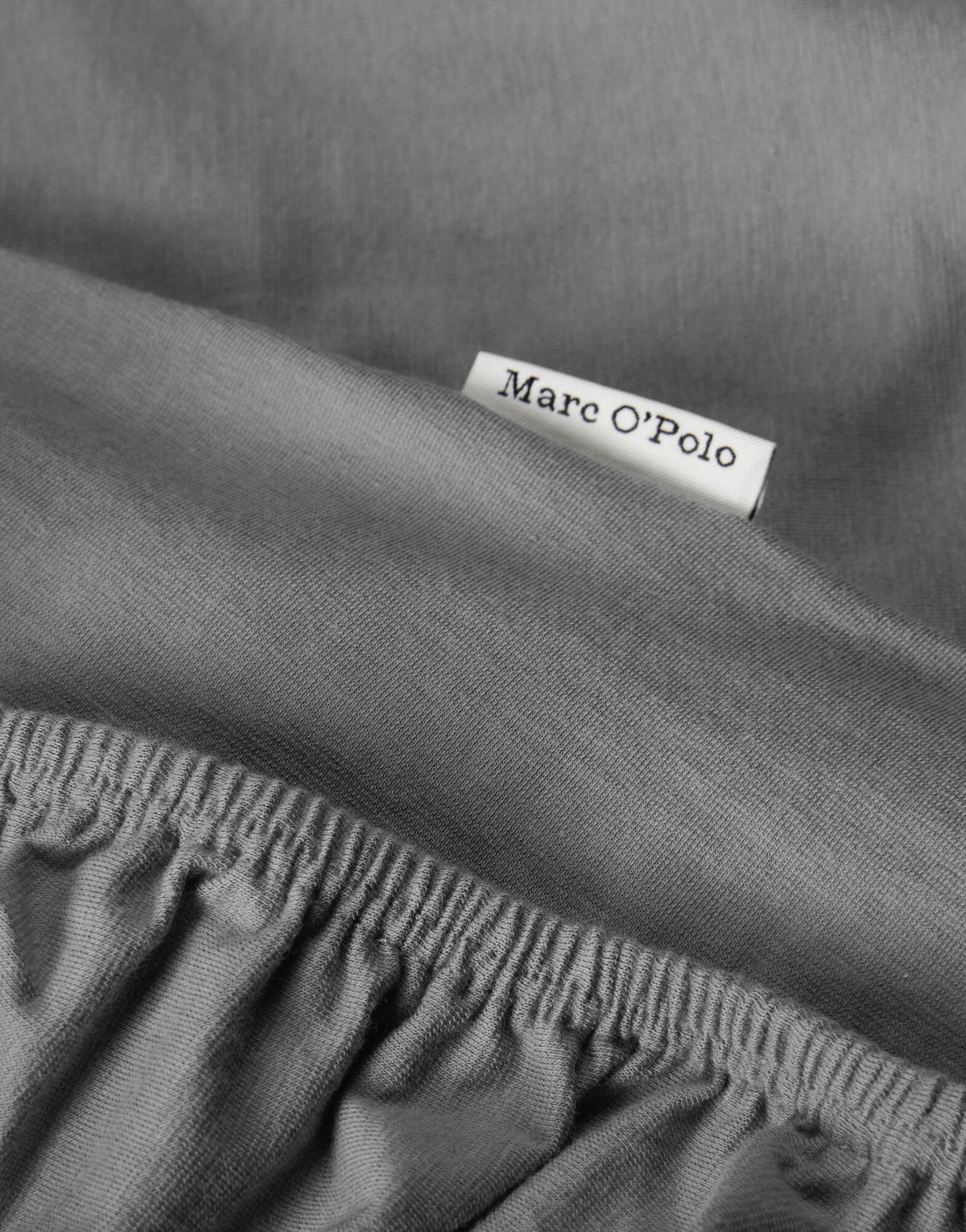Marc O'Polo Hoeslaken Premium Organic Jersey Grijs