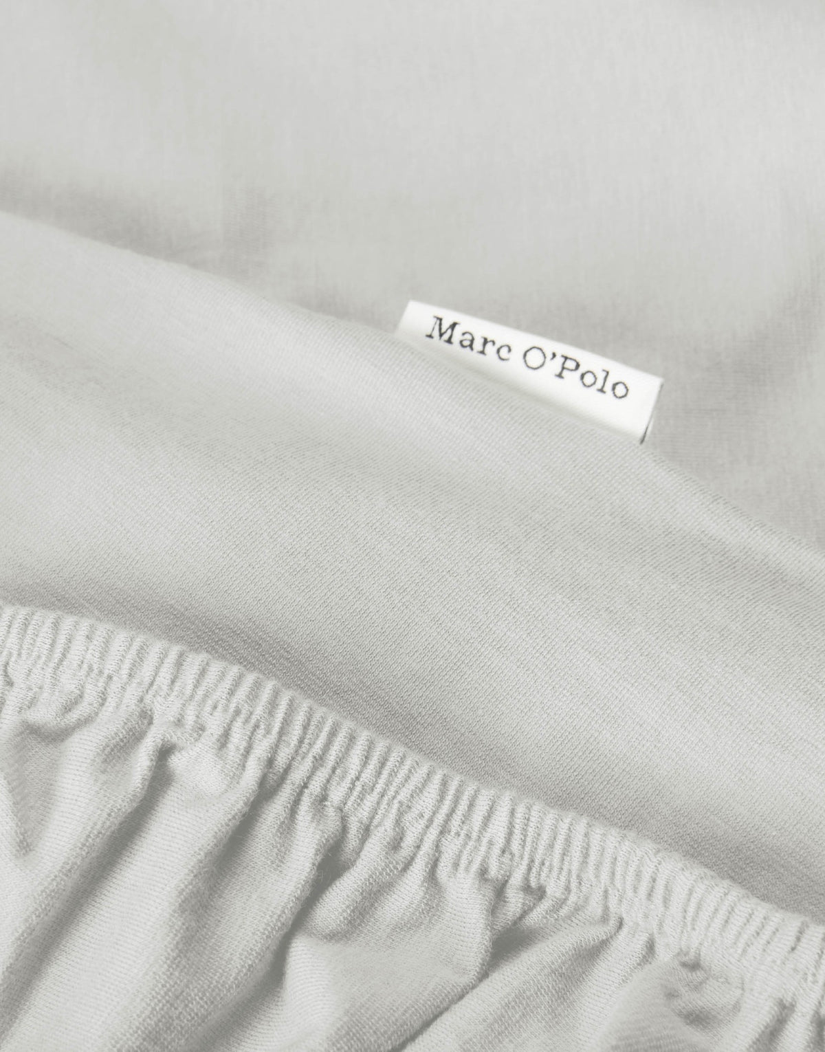 Marc O'Polo Hoeslaken Premium Organic Jersey Lichtgrijs