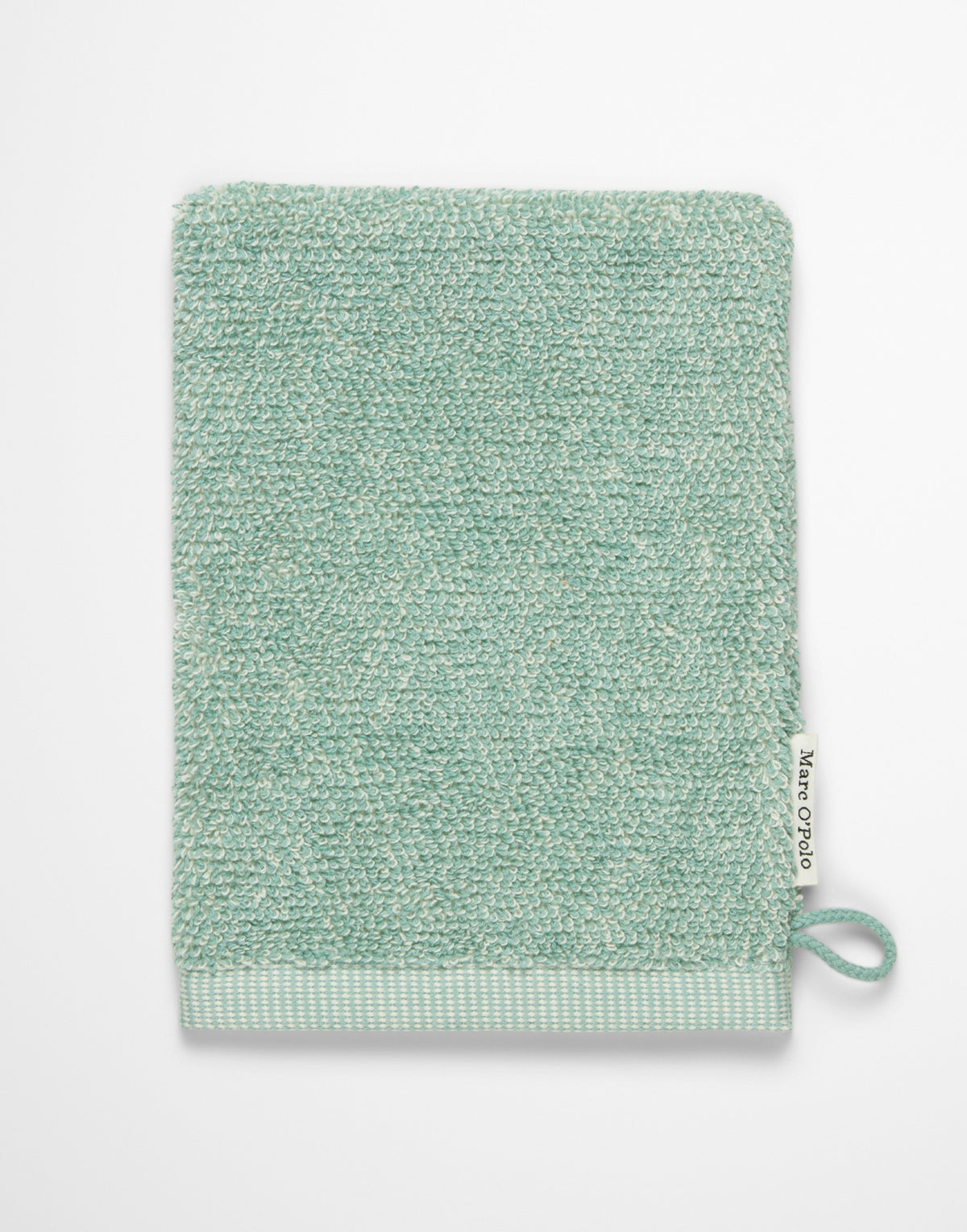 Marc O'Polo Washandje Timeless melange Aquamarine