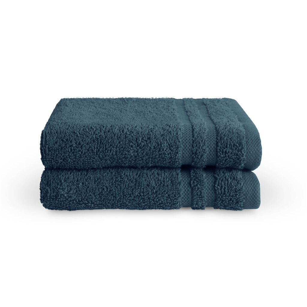 Byrklund Gastendoekje Bath Basics Dark Blue Set van 2