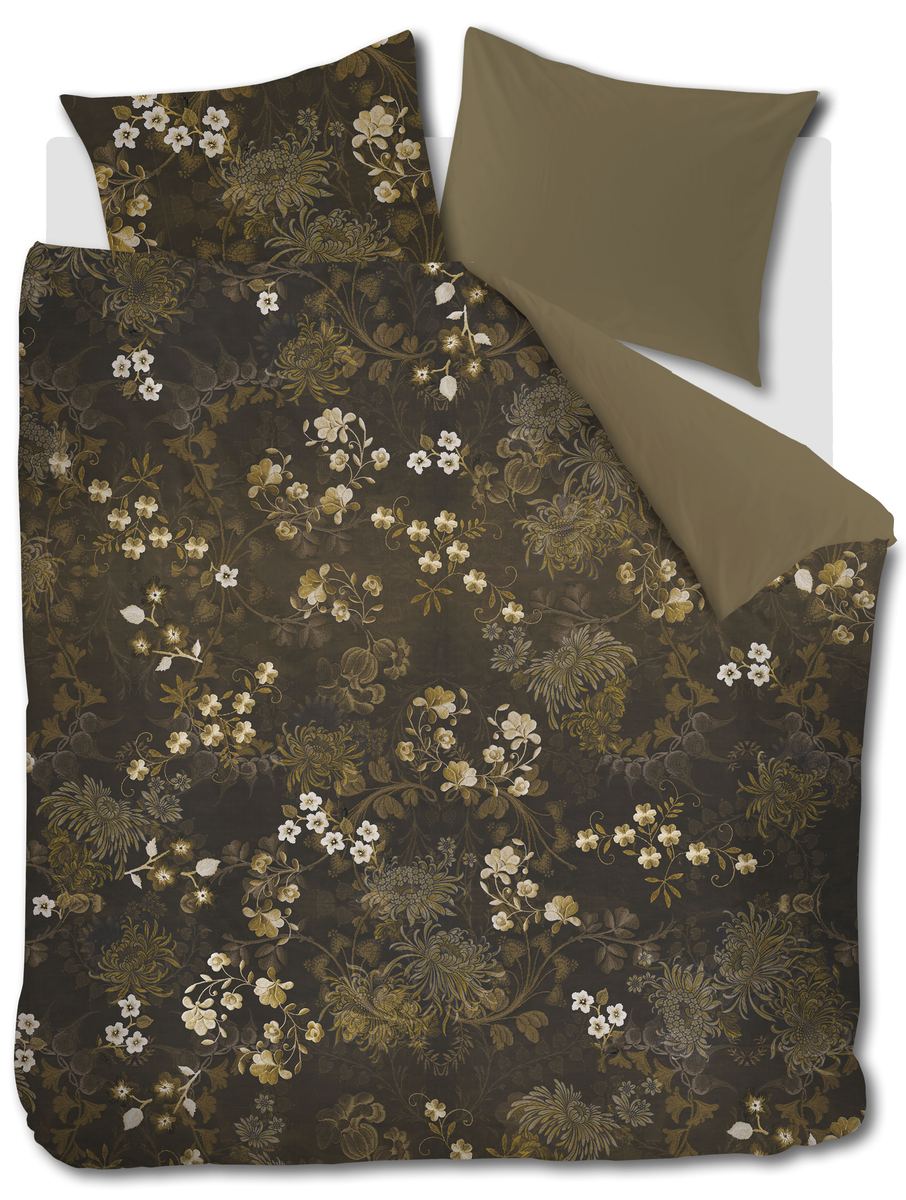 BeddingHouse Dekbedovertrek Darcy Olive Green