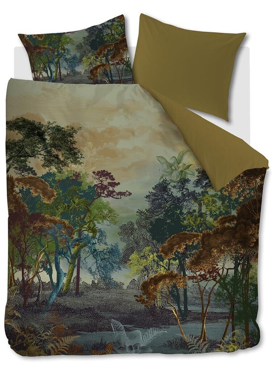 Kardol Dekbedovertrek Forest Gate Olive Green 240x200/220 cm