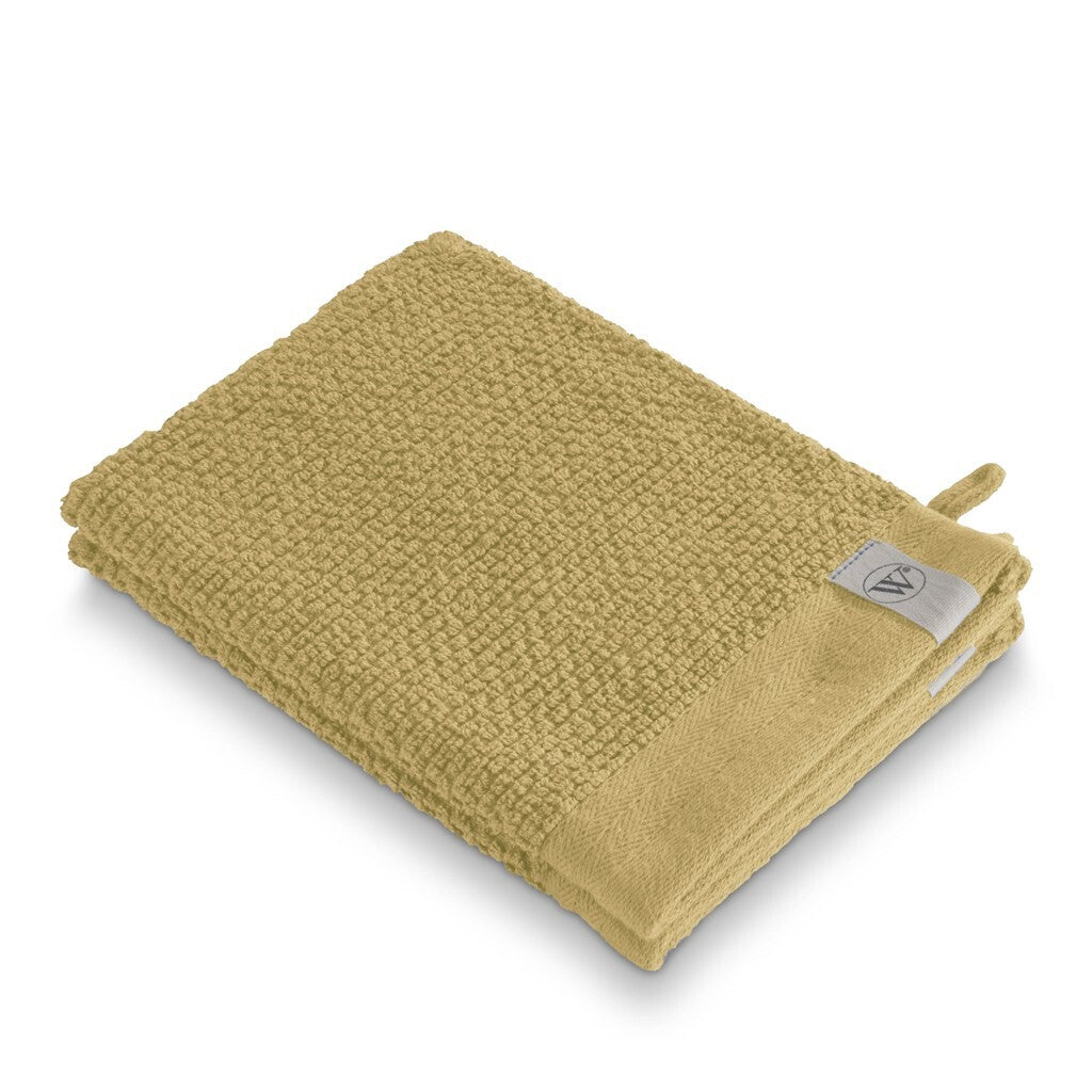 Walra Washandje Soft Cotton Popcorn Yellow