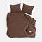 Walra Dekbedovertrek Vintage Satin Bruin