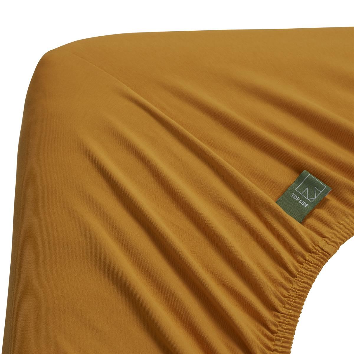 Dutch Design Topper hoeslaken Organic Lycra TD Ochre