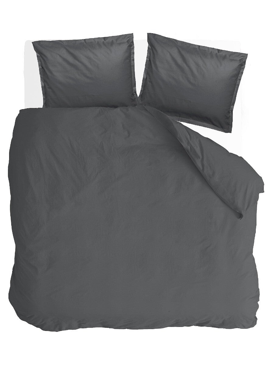 Walra Dekbedovertrek Vintage Satin Anthracite
