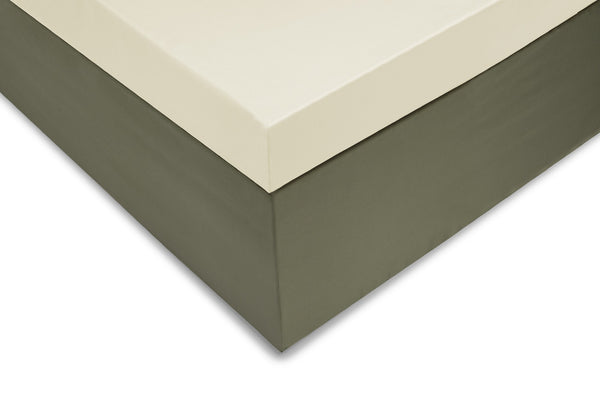Zo!Home Topper hoeslaken Satinado Off-white