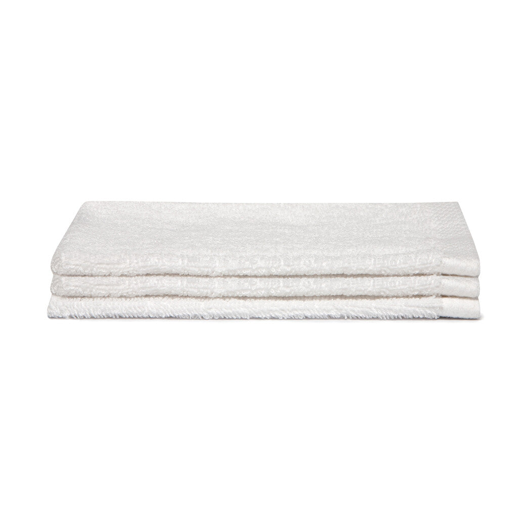 Seahorse Washandje Pure White Set van 3