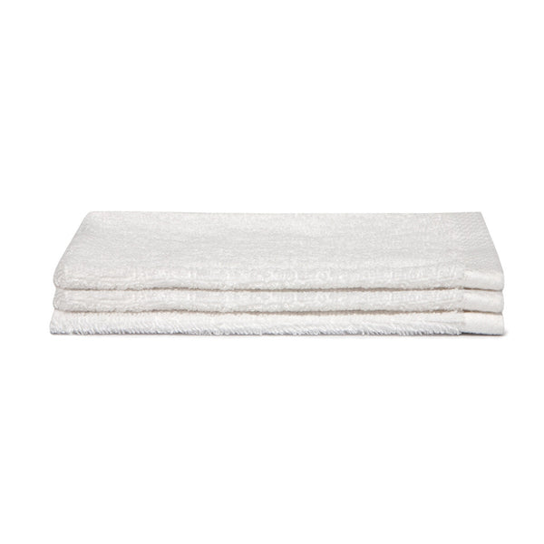 Seahorse Washandje Pure White Set van 3