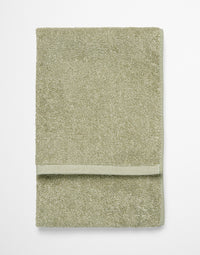 Marc O'Polo Handdoek Timeless melange Mosgroen