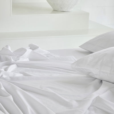 Walra Hoeslaken Laken Crispy Cotton White