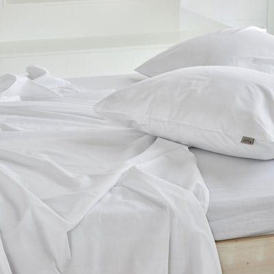 Walra Hoeslaken Laken Crispy Cotton White