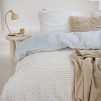Walra Dekbedovertrek Warm Whispers Off White / Blauw