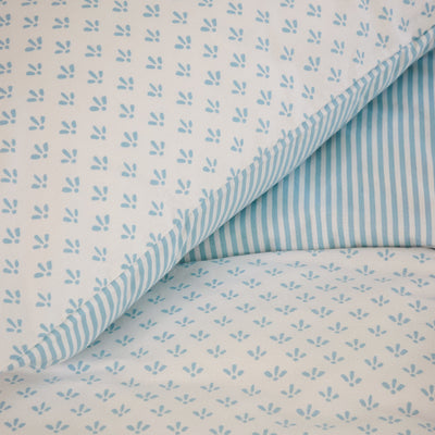 Walra Dekbedovertrek Warm Whispers Off White / Blauw