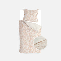 Walra Dekbedovertrek Blushed Leaves Off White / Roze