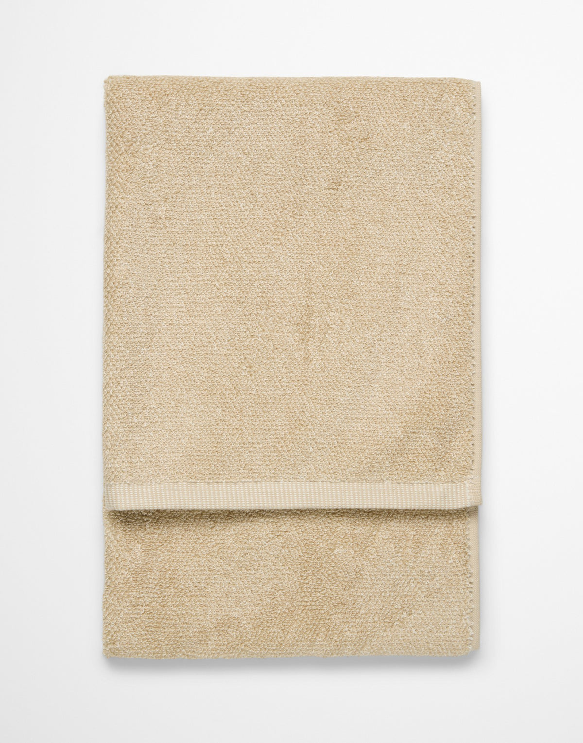 Marc O'Polo Handdoek Timeless melange Dark Sand