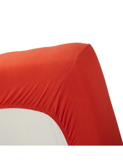 BeddingHouse Hoeslaken Jersey Lycra Koraal Coral Red