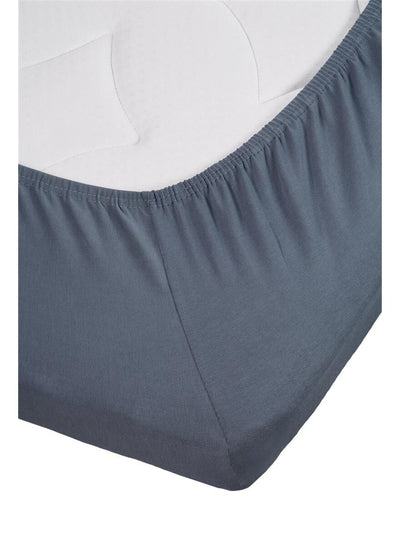 BeddingHouse Topper hoeslaken Jersey Lycra Topper Cool Grijs Cool Grey