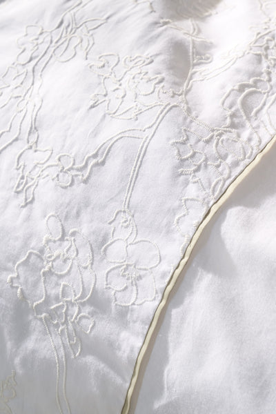 Van Gogh Museum Dekbedovertrek Broderie Fleurie White