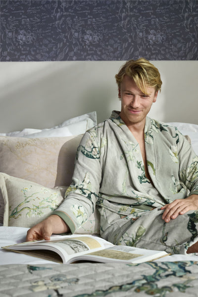 Van Gogh Museum Badjas Blossom Bathrobe Green