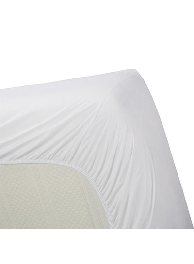 Ambiante Topper hoeslaken Cotton Uni topper White