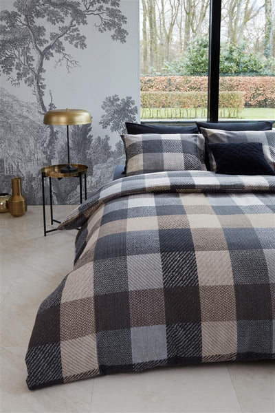 BeddingHouse Dekbedovertrek Beckett Grey