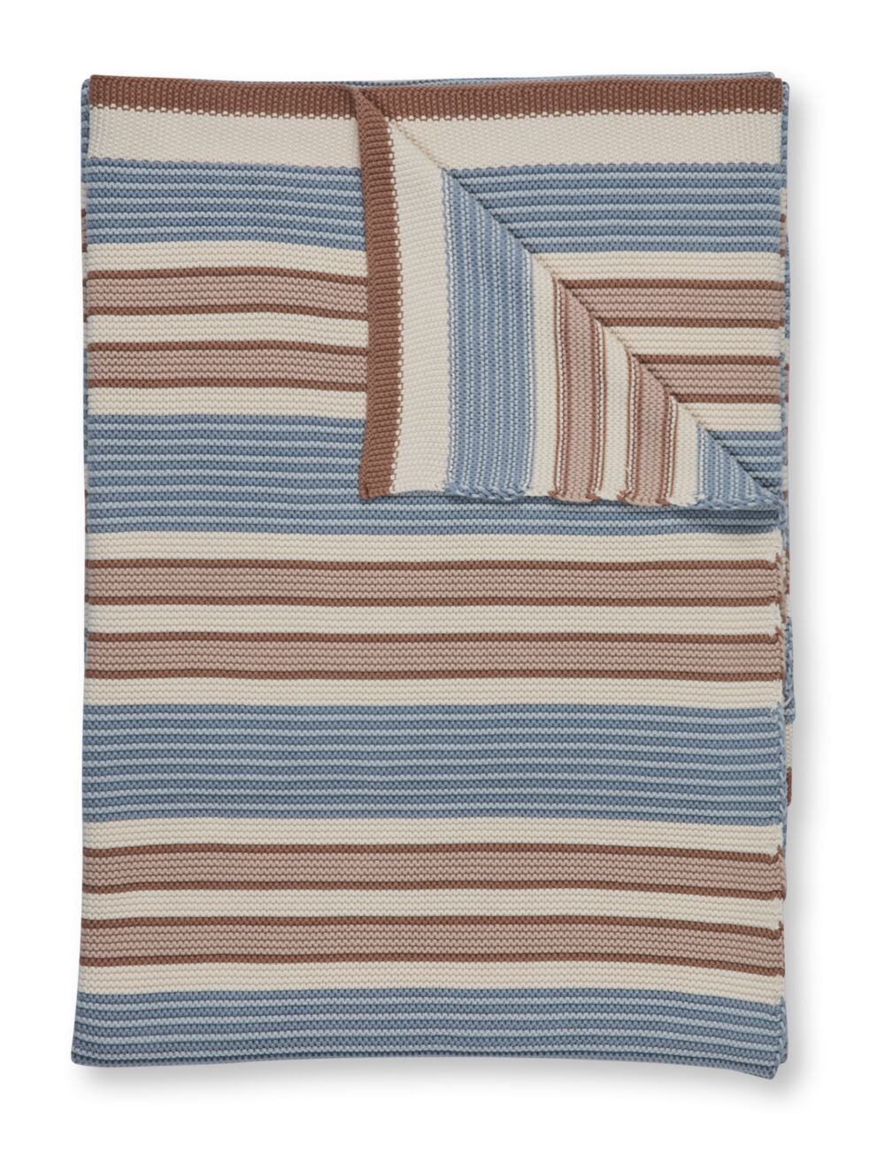 Pip Studio Quilt Bonsoir Combistripe Throw Blue 130x170 cm