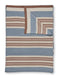 Pip Studio Quilt Bonsoir Combistripe Throw Blauw 130x170 cm