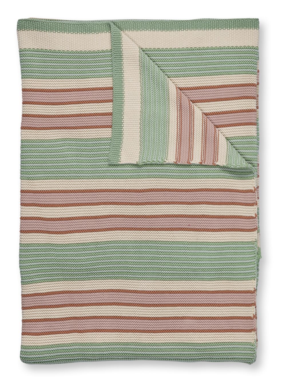 Pip Studio Quilt Bonsoir Combistripe Throw Green 130x170 cm